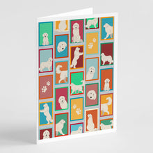 Load image into Gallery viewer, Lots of Great Pyrenees Greeting Cards -  Blank Note Cards – 8-Pack of Artist-Designed Cards with Envelopes