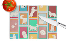 Load image into Gallery viewer, Lots of Great Pyrenees Glass Cutting Boards – Durable, Decorative Kitchen Art Large