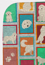 Load image into Gallery viewer, Lots of Great Pyrenees Quilted Blanket 50x60