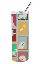 Load image into Gallery viewer, Lots of Great Pyrenees Stainless Steel 20 oz Skinny Tumbler