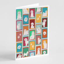 Load image into Gallery viewer, Lots of Maltese Greeting Cards -  Blank Note Cards – 8-Pack of Artist-Designed Cards with Envelopes