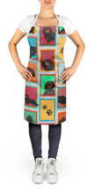 Load image into Gallery viewer, Lots of Black and Tan Cavalier King Charles Spaniel Apron – Artist-Designed Kitchen, BBQ &amp; Craft Apron