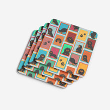 Load image into Gallery viewer, Lots of Black and Tan Cavalier King Charles Spaniel Foam Coaster