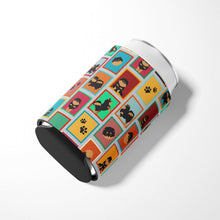 Load image into Gallery viewer, Lots of Black and Tan Pomeranian Can or Bottle Hugger