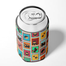 Load image into Gallery viewer, Lots of Black and Tan Pomeranian Can or Bottle Hugger
