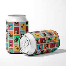 Load image into Gallery viewer, Lots of Black and Tan Pomeranian Can or Bottle Hugger