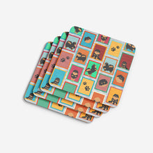 Load image into Gallery viewer, Lots of Black and Tan Pomeranian Foam Coaster