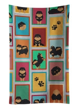 Load image into Gallery viewer, Lots of Black and Tan Pomeranian Kitchen Towel
