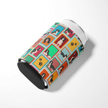 Load image into Gallery viewer, Lots of Black and White English Springer Spaniel Can or Bottle Hugger