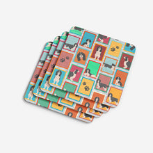 Load image into Gallery viewer, Lots of Black and White English Springer Spaniel Foam Coaster