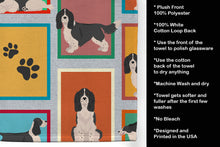Load image into Gallery viewer, Lots of Black and White English Springer Spaniel Kitchen Towel