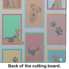 Load image into Gallery viewer, Lots of Airedale Terrier Glass Cutting Boards – Durable, Decorative Kitchen Art Large