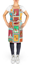 Load image into Gallery viewer, Lots of Red and White Papillon Apron – Artist-Designed Kitchen, BBQ &amp; Craft Apron
