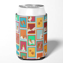 Load image into Gallery viewer, Lots of Red and White Papillon Can or Bottle Hugger