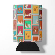 Load image into Gallery viewer, Lots of Red and White Papillon Can or Bottle Hugger