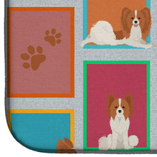 Load image into Gallery viewer, Lots of Red and White Papillon Dish Drying Mat