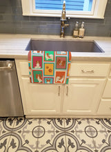 Load image into Gallery viewer, Lots of Red and White Papillon Kitchen Towel