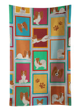Load image into Gallery viewer, Lots of Red and White Papillon Kitchen Towel