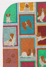 Load image into Gallery viewer, Lots of Red and White Papillon Quilted Blanket 50x60
