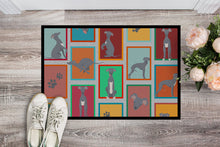 Load image into Gallery viewer, Lots of Italian Greyhound Doormat - 24x36 Decorative Floor Mat – Indoor/Outdoor Rug with Artistic Flair