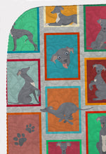 Load image into Gallery viewer, Lots of Italian Greyhound Quilted Blanket 50x60