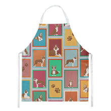 Load image into Gallery viewer, Lots of Red Boston Terrier Apron – Artist-Designed Kitchen, BBQ &amp; Craft Apron