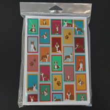 Load image into Gallery viewer, Lots of Red Boston Terrier Greeting Cards -  Blank Note Cards – 8-Pack of Artist-Designed Cards with Envelopes