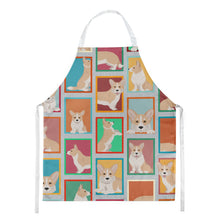 Load image into Gallery viewer, Lots of Fawn Cardigan Corgi Apron – Artist-Designed Kitchen, BBQ &amp; Craft Apron