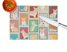 Load image into Gallery viewer, Lots of Fawn Cardigan Corgi Glass Cutting Boards – Durable, Decorative Kitchen Art Large
