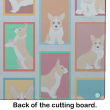 Load image into Gallery viewer, Lots of Fawn Cardigan Corgi Glass Cutting Boards – Durable, Decorative Kitchen Art Large