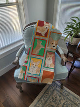 Load image into Gallery viewer, Lots of Fawn Cardigan Corgi Quilted Blanket 50x60