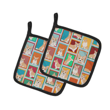 Load image into Gallery viewer, Lots of Fawn Cardigan Corgi Pot Holders - Set of 2 Decorative Kitchen Helpers | Made in the USA