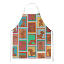 Load image into Gallery viewer, Lots of Red Dachshund Apron – Artist-Designed Kitchen, BBQ &amp; Craft Apron