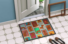 Load image into Gallery viewer, Lots of Red Dachshund Doormat - 24x36 Decorative Floor Mat – Indoor/Outdoor Rug with Artistic Flair