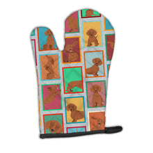 Load image into Gallery viewer, Lots of Red Dachshund Oven Mitt