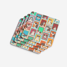 Load image into Gallery viewer, Lots of Brindle English Bulldog Foam Coaster
