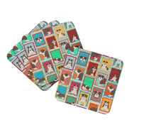 Load image into Gallery viewer, Lots of Brindle English Bulldog Foam Coaster