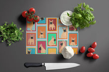 Load image into Gallery viewer, Lots of Fawn French Bulldog Glass Cutting Boards – Durable, Decorative Kitchen Art Large