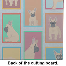 Load image into Gallery viewer, Lots of Fawn French Bulldog Glass Cutting Boards – Durable, Decorative Kitchen Art Large