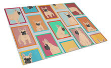 Load image into Gallery viewer, Lots of Fawn French Bulldog Glass Cutting Boards – Durable, Decorative Kitchen Art Large