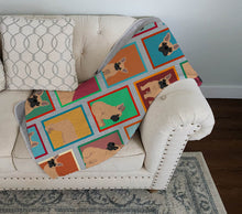 Load image into Gallery viewer, Lots of Fawn French Bulldog Quilted Blanket 50x60