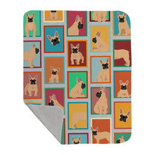 Load image into Gallery viewer, Lots of Fawn French Bulldog Quilted Blanket 50x60