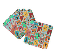 Load image into Gallery viewer, Lots of Black and Silver German Shepherd Foam Coaster