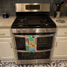 Load image into Gallery viewer, Lots of Black and Silver German Shepherd Kitchen Towel