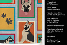 Load image into Gallery viewer, Lots of Black and Silver German Shepherd Kitchen Towel