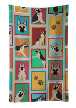 Load image into Gallery viewer, Lots of Black and Silver German Shepherd Kitchen Towel