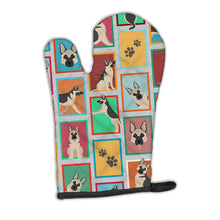 Load image into Gallery viewer, Lots of Black and Silver German Shepherd Oven Mitt
