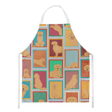 Load image into Gallery viewer, Lots of Golden Retriever Apron – Artist-Designed Kitchen, BBQ &amp; Craft Apron