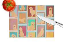Load image into Gallery viewer, Lots of Golden Retriever Glass Cutting Boards – Durable, Decorative Kitchen Art Large