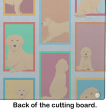 Load image into Gallery viewer, Lots of Golden Retriever Glass Cutting Boards – Durable, Decorative Kitchen Art Large